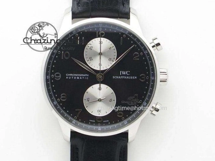 MIROTIME 0413 ZeroBulk Portuguese Real PR IW500715 SS AZF 1:1 Best Edition White Blue Dial on Blue Leather Strap A 7034